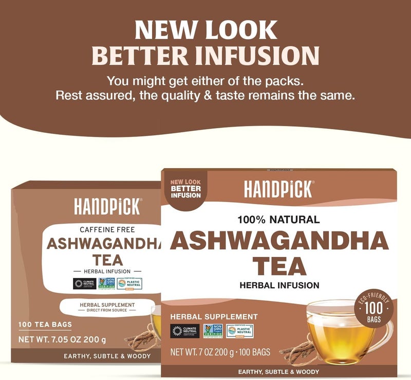 HANDPICK 100% Natural Ashwagandha Tea Bags - Image 2